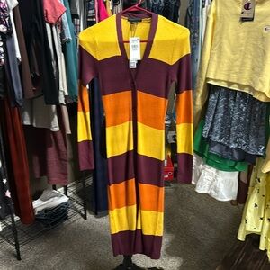 NWT Sanctuary, longline women’s striped cardigan/dress